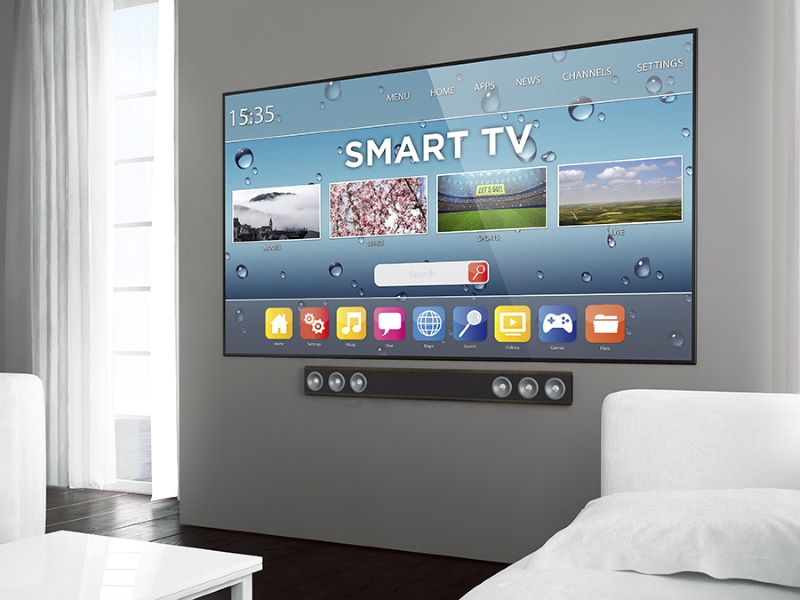 smart tv in someone's home